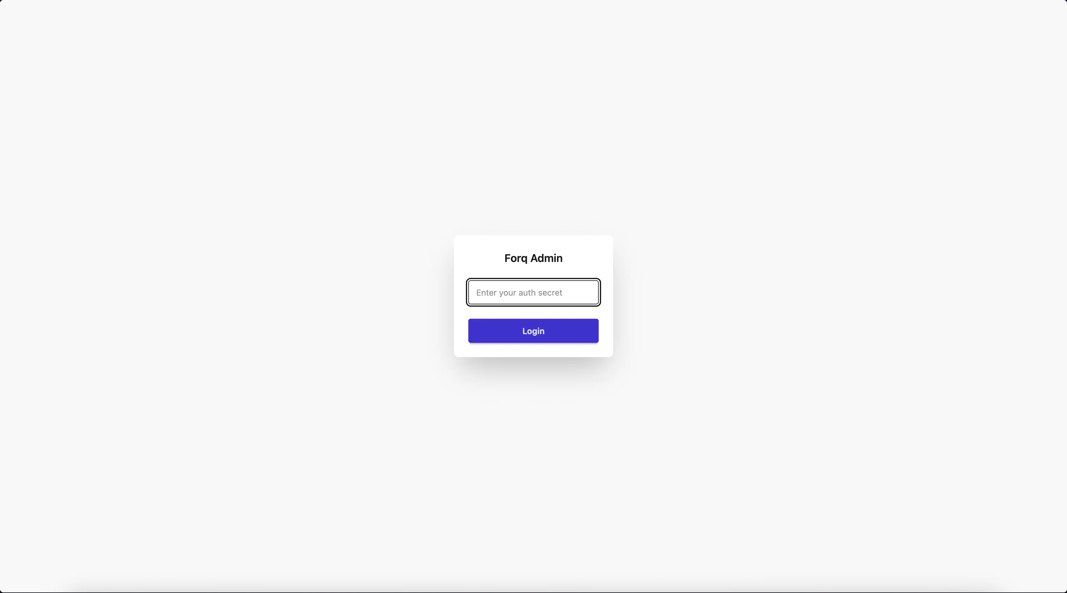 Login Page Screenshot